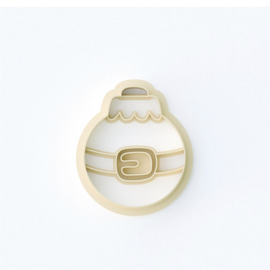 Santa Belt Bauble Clay Cutter 25mm
