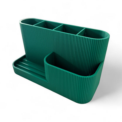 Desk Organiser/Phone Stand Winter Green Satin
