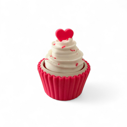 Pink Heart Cupcake Fidget Clicker/Spinner