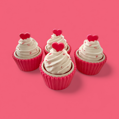 Pink Heart Cupcake Fidget Clicker/Spinner