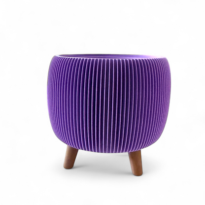 RETRO RIBBED PLANTER LAVENDER
