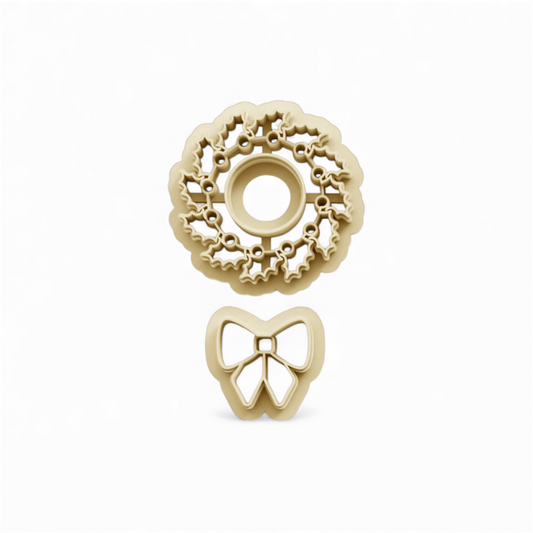 Christmas Wreath with Ribbon 25mm