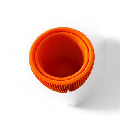 RETRO RIBBED HIGH PLANTER PUMPKIN SATIN