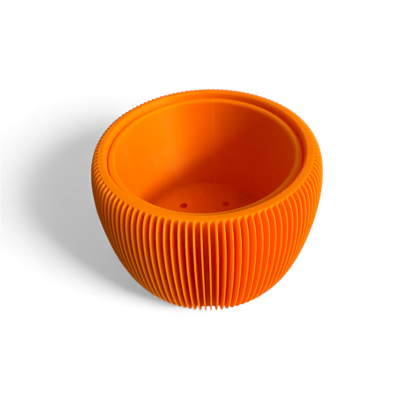 RETRO RIBBED PLANTER PUMPKIN SATIN