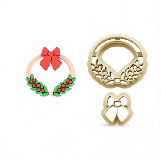 Christmas Wreath and Ribbon
