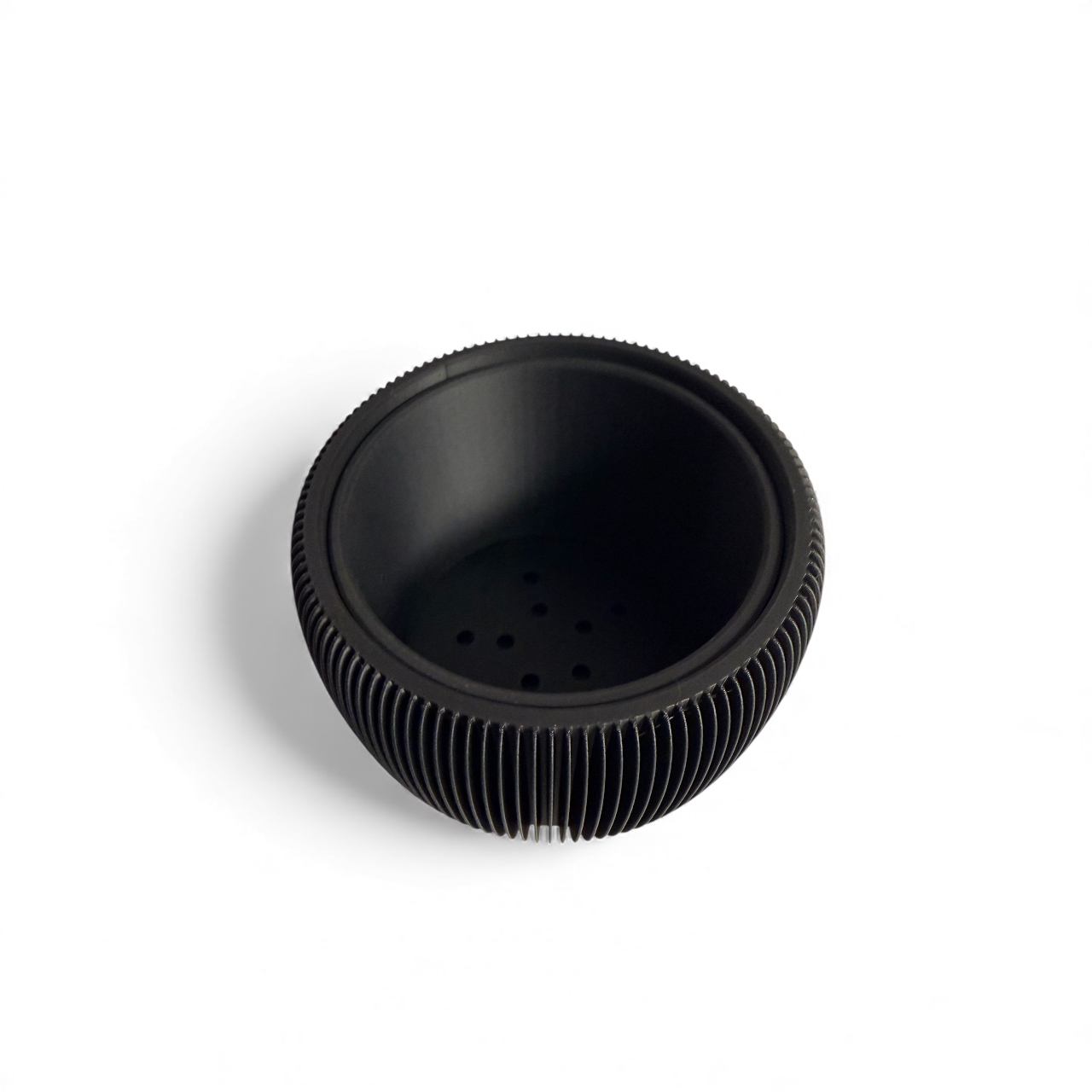 RETRO RIBBED PLANTER MATTE BLACK