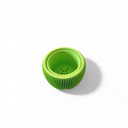 RETRO RIBBED PLANTER LIME SATIN MINI