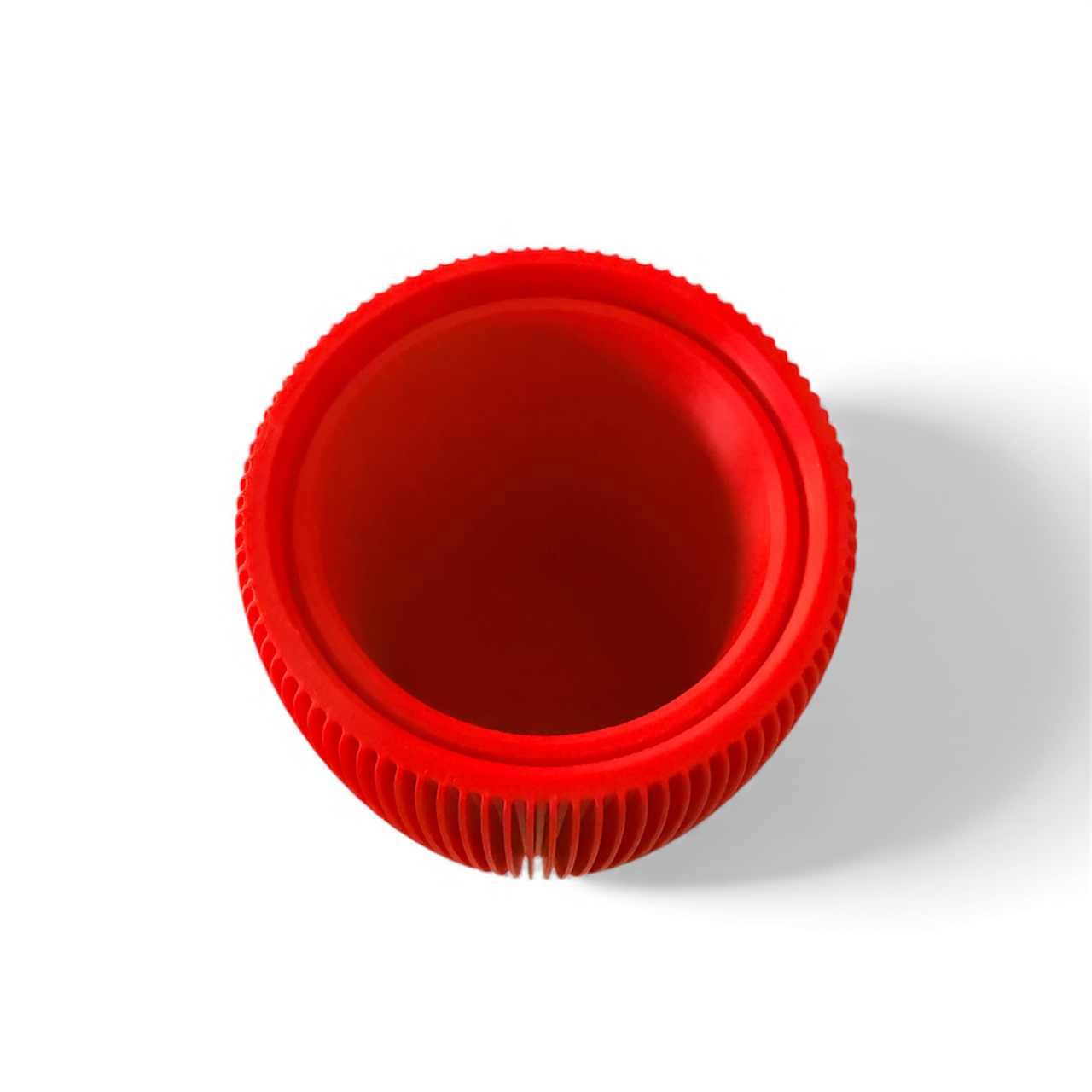 RETRO RIBBED HIGH PLANTER SATIN RED