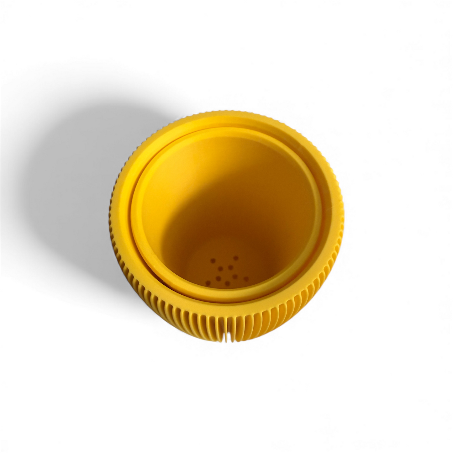 RETRO RIBBED HIGH PLANTER YELLOW