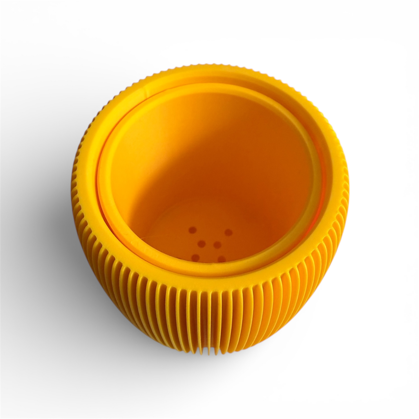 RETRO RIBBED SMALL PLANTER SUNFLOWER SATIN