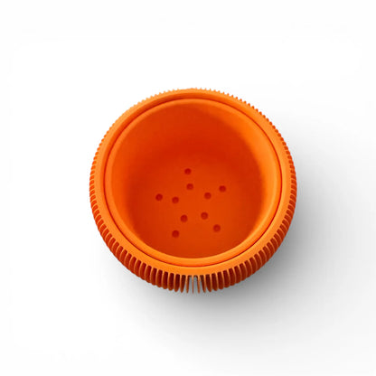 RETRO RIBBED PLANTER VIBRANT ORANGE MEDIUM Millees