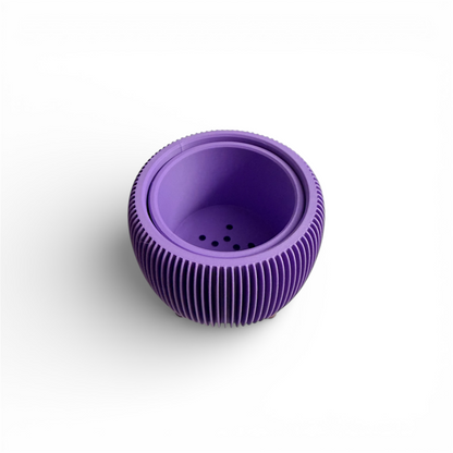 RETRO RIBBED MINI PLANTER  LAVENDER