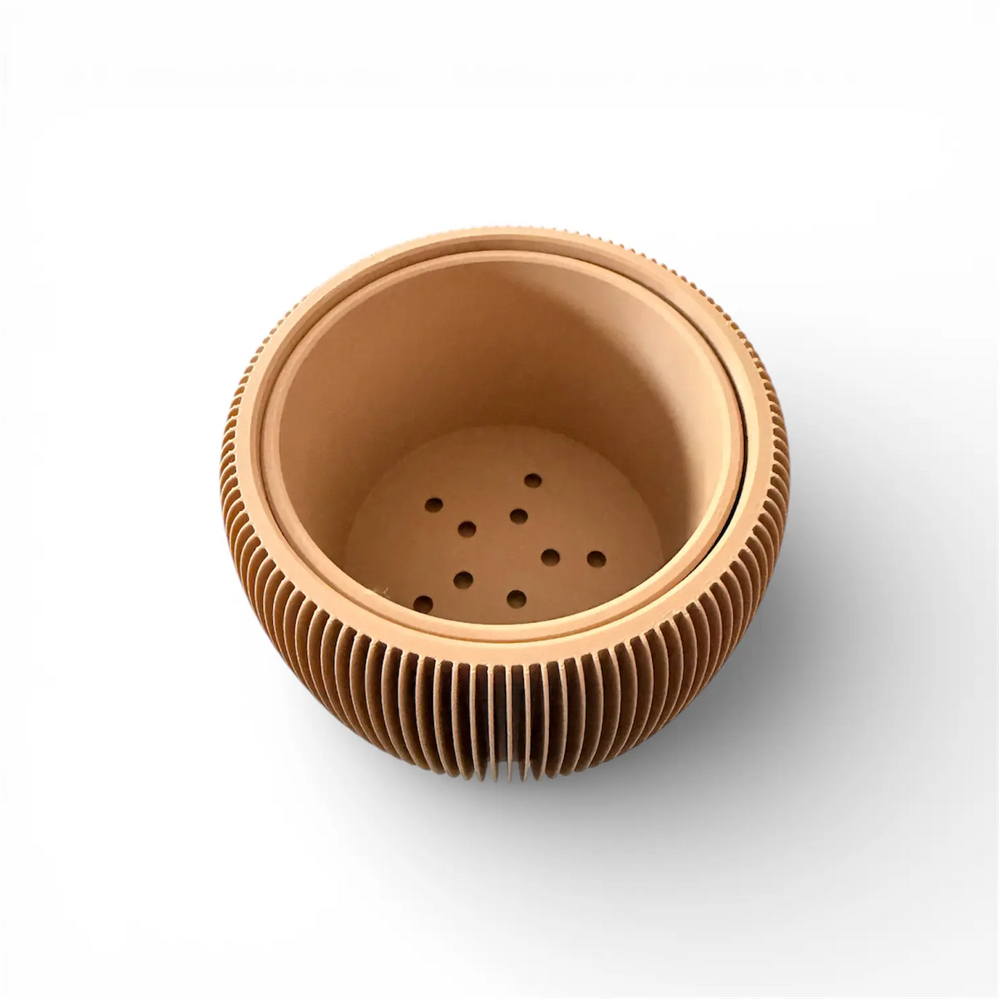 RETRO RIBBED PLANTER LATTE MATTE MEDIUM Millees