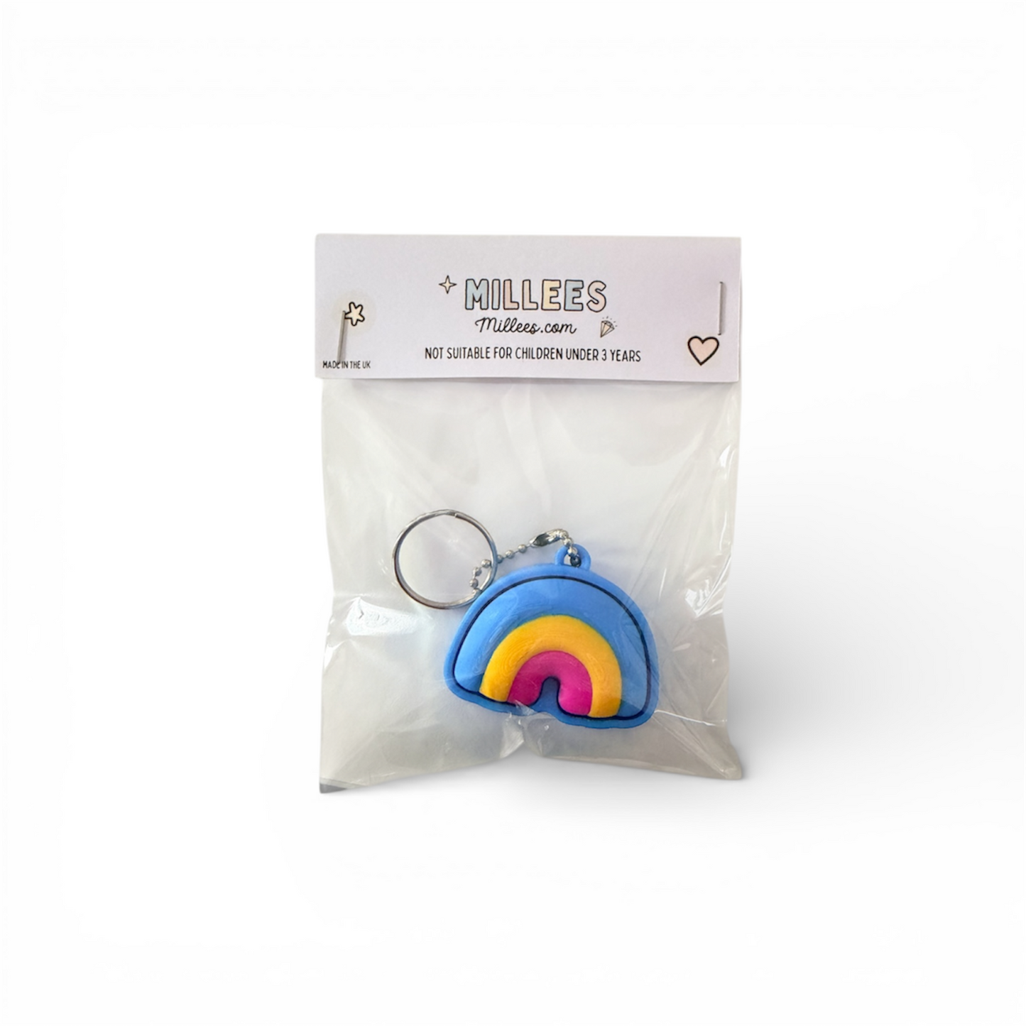 RAINBOW CLICKER KEYCHAIN