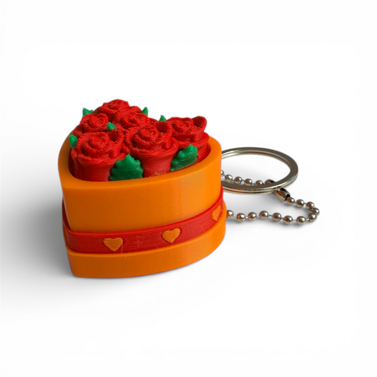 VALENTINE ROSE BOX CLICKER ORANGE