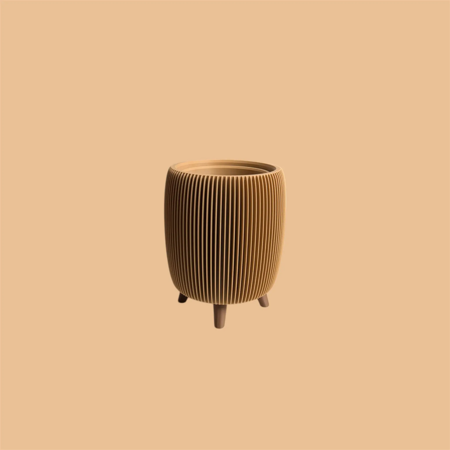 RETRO RIBBED SMALL PLANTER LATTE Millees