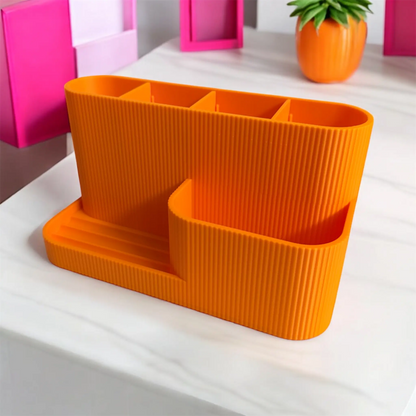 DESK ORGANISER/PHONE STAND VIBRANT ORANGE Millees