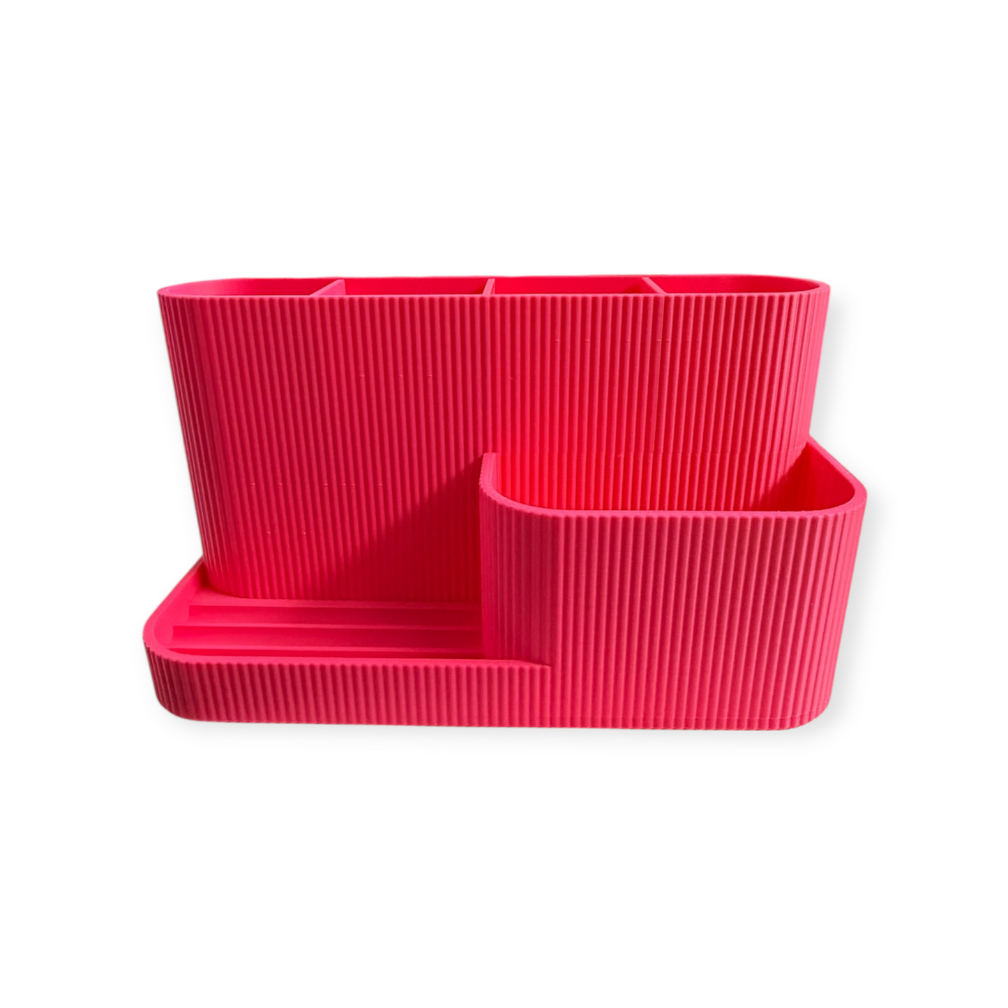 DESK ORGANISER/PHONE STAND HOT PINK