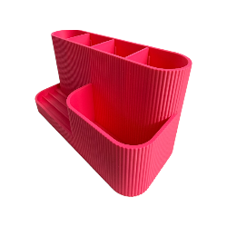 DESK ORGANISER/PHONE STAND HOT PINK