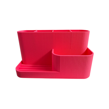 DESK ORGANISER/PHONE STAND HOT PINK