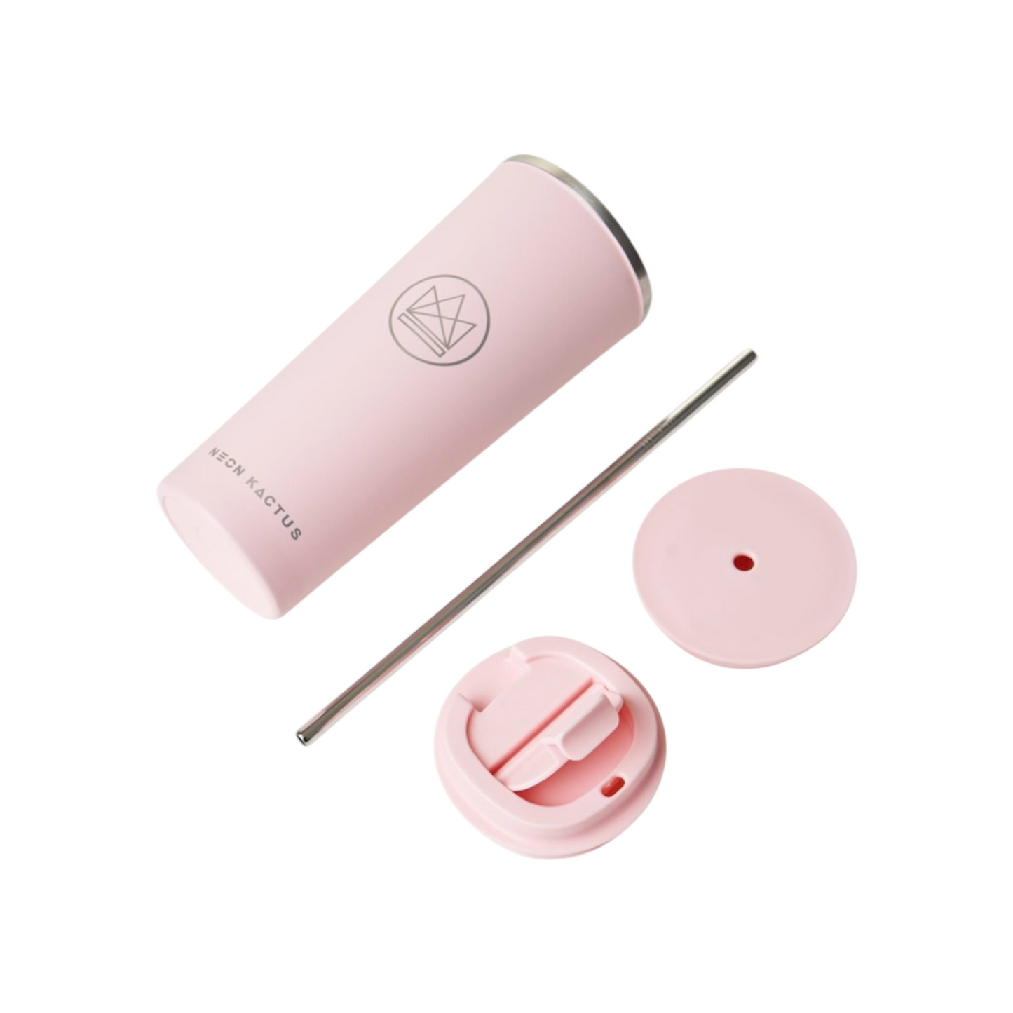 NEON KACTUS LARGE PINK FLAMINGO TUMBLER 24oz