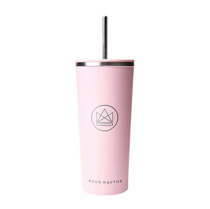 NEON KACTUS LARGE PINK FLAMINGO TUMBLER 24oz