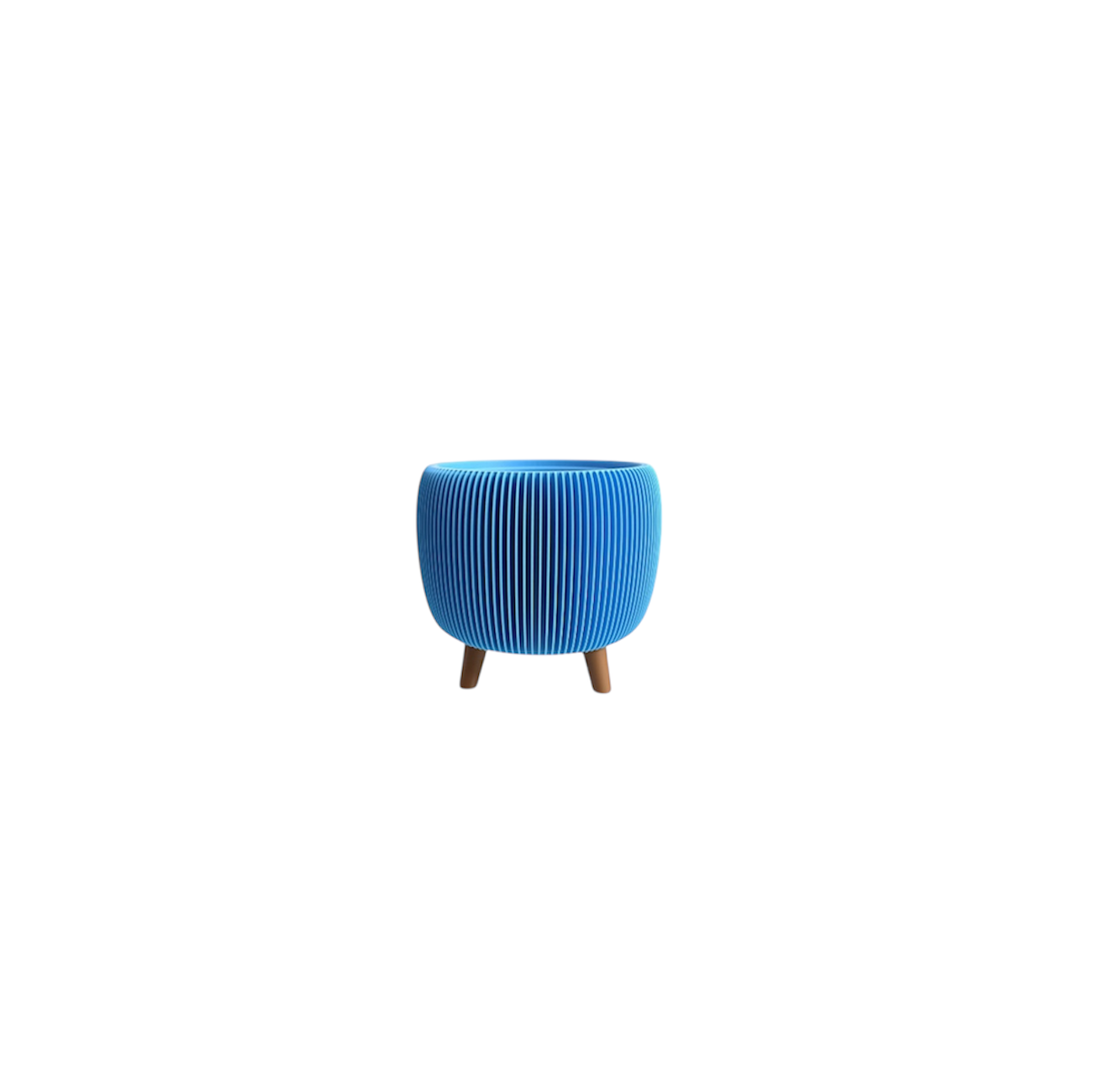 RETRO RIBBED PLANTER SKY MINI