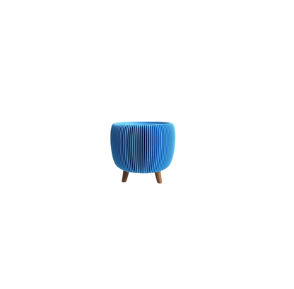 RETRO RIBBED PLANTER SKY MINI
