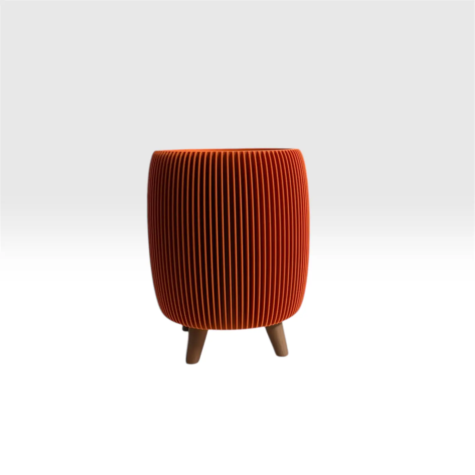 RETRO RIBBED PLANTER TERRACOTTA SMALL Millees