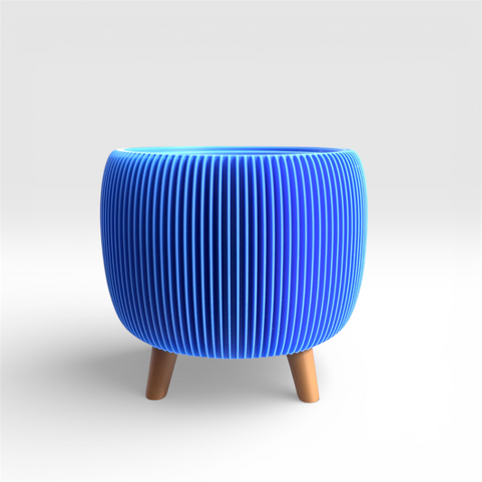 RETRO PLANTER TRUE BLUE SATIN MEDIUM