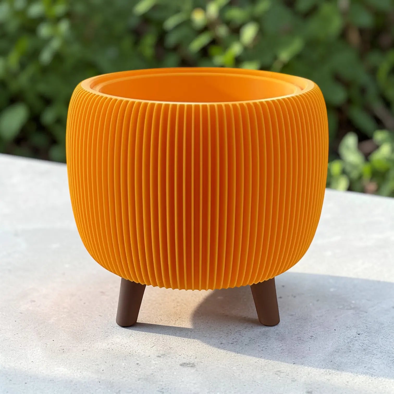 RETRO RIBBED PLANTER SUNFLOWER  LARGE Millees