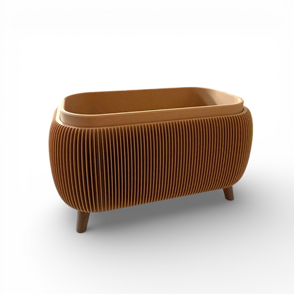 RETRO ROUNDED OBLONG PLANTER LATTE