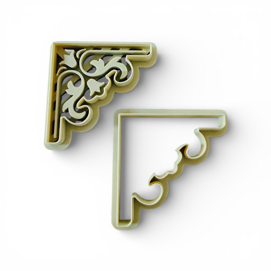 Corner bookmark cutter 40mm for precise clay crafting and decorative bookmarks