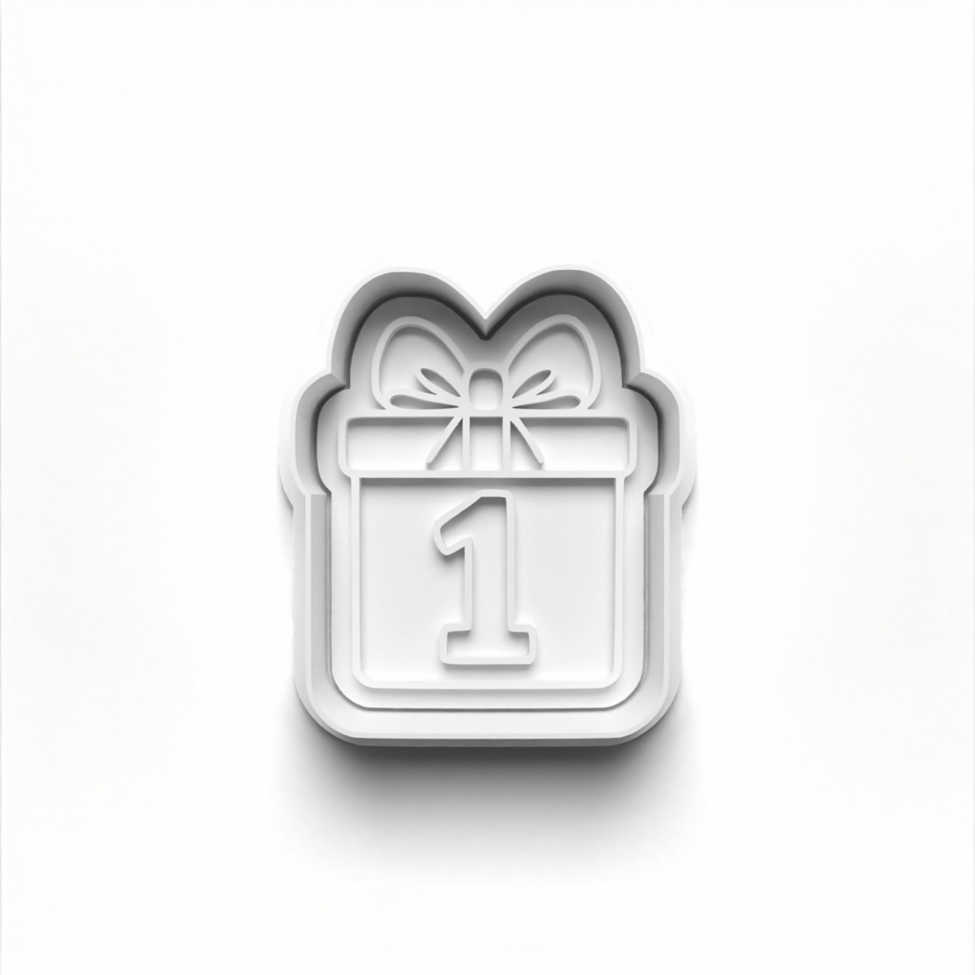 1st Birthday Cookie Cutter for fondant and dough shaping 7.5cm x 6.0cm