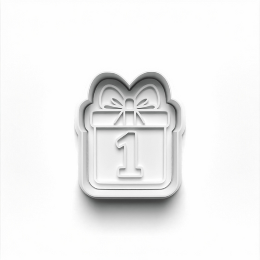 1st Birthday Cookie Cutter for fondant and dough shaping 7.5cm x 6.0cm