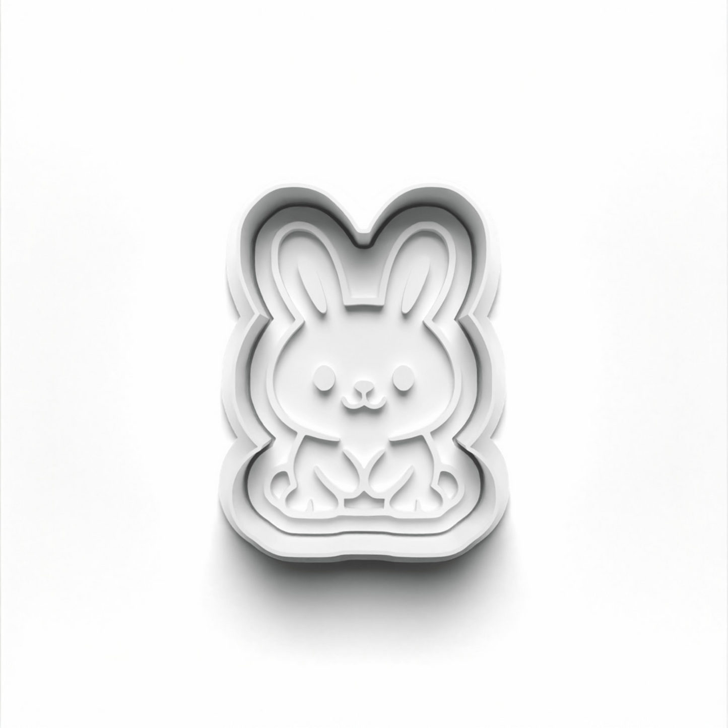 Easter Bunny 1st Birthday cookie fondant cutter 7.3cm by 5.3cm