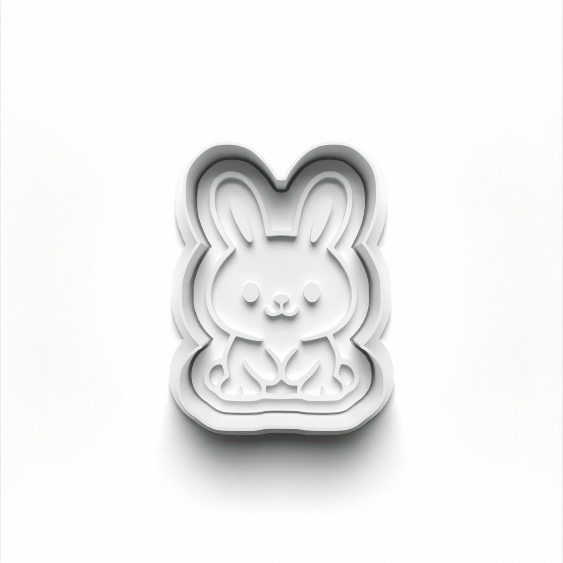 Easter Bunny 1st Birthday cookie fondant cutter 7.3cm by 5.3cm