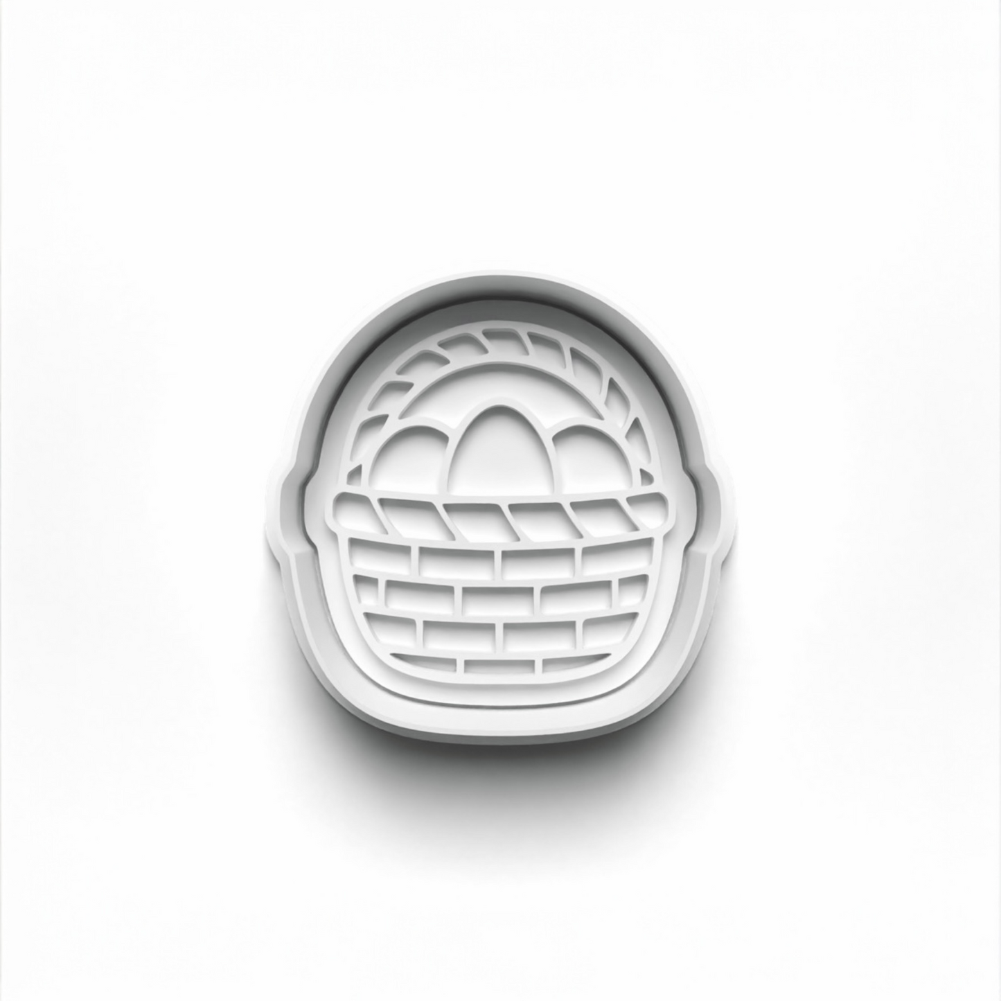 Easter basket cookie fondant cutter for 1st birthday baking 6.5cm size