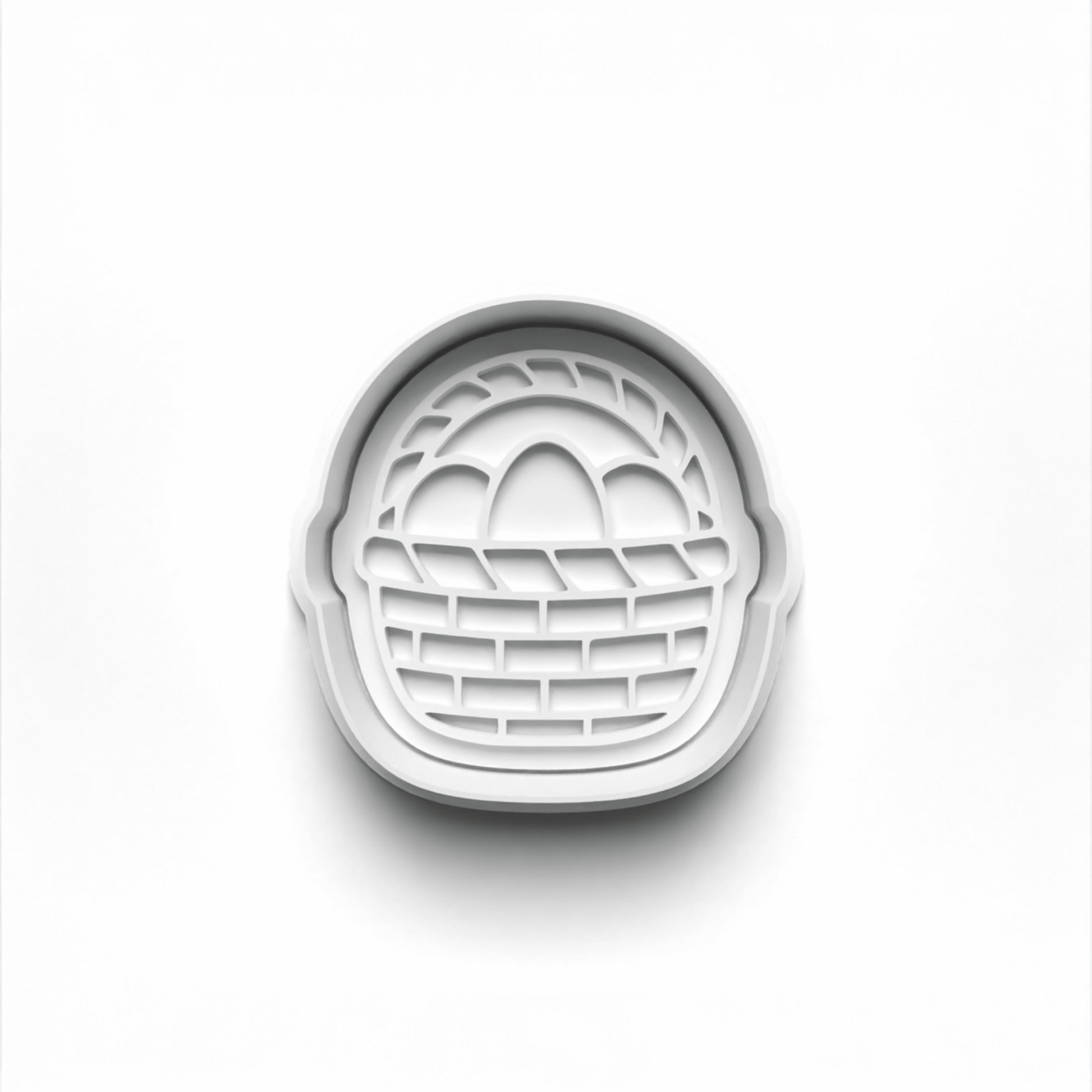 Easter basket cookie fondant cutter for 1st birthday baking 6.5cm size