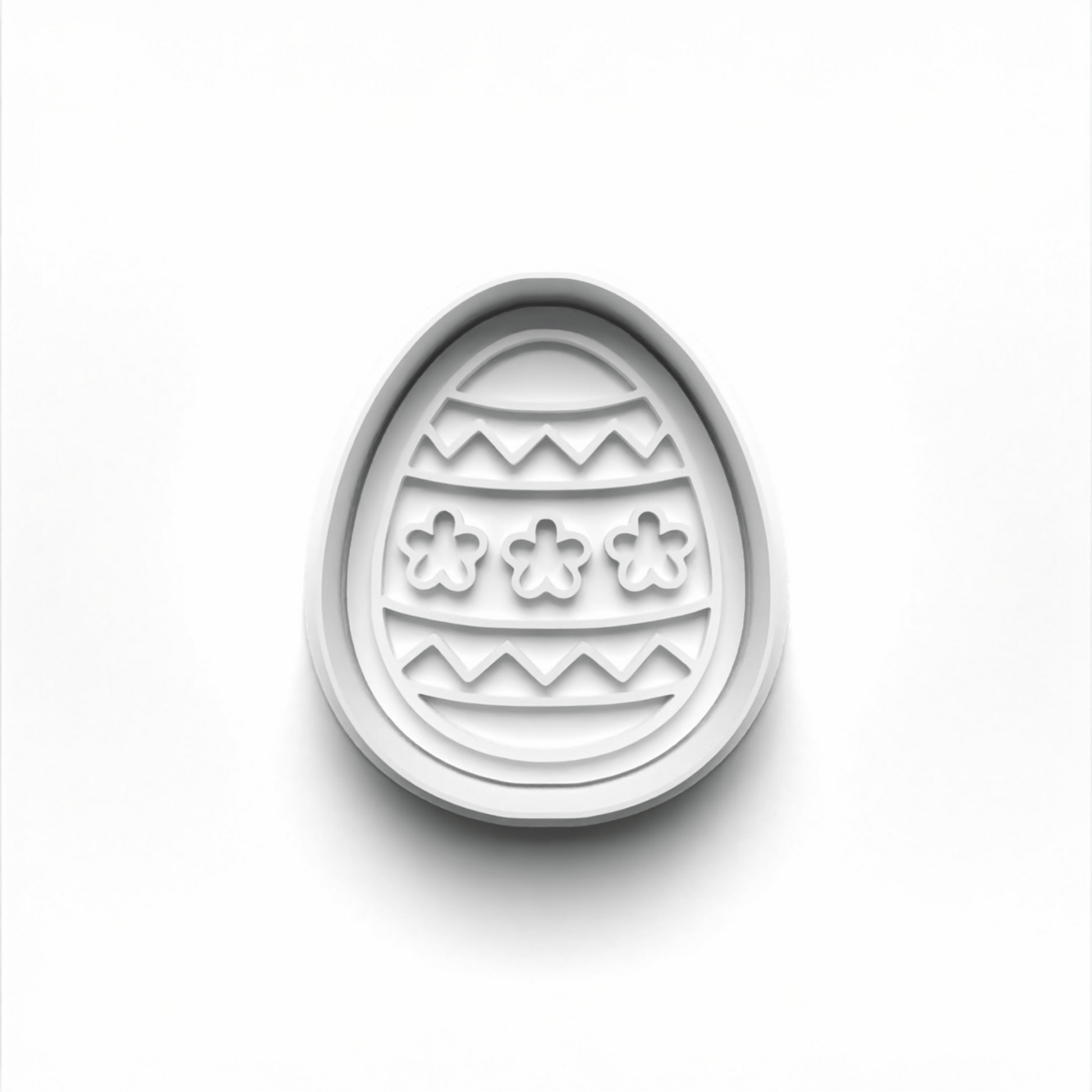 Easter egg cookie fondant cutter 7cm for 1st birthday cookies