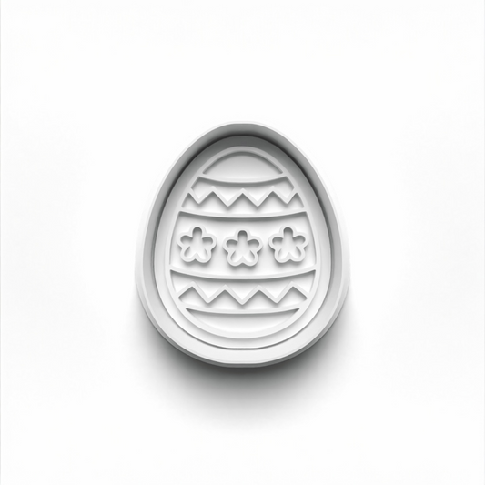 Easter egg cookie fondant cutter 7cm for 1st birthday cookies