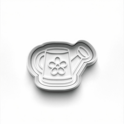 Watering can 1st birthday cookie fondant cutter 8x5.5cm detailed shape for baking