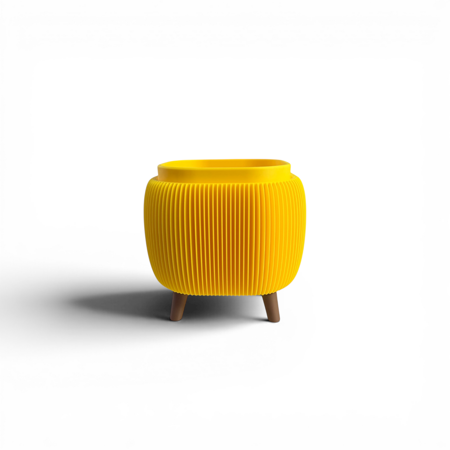 RETRO ROUNDED SQUARE MINI PLANTER SUNFLOWER