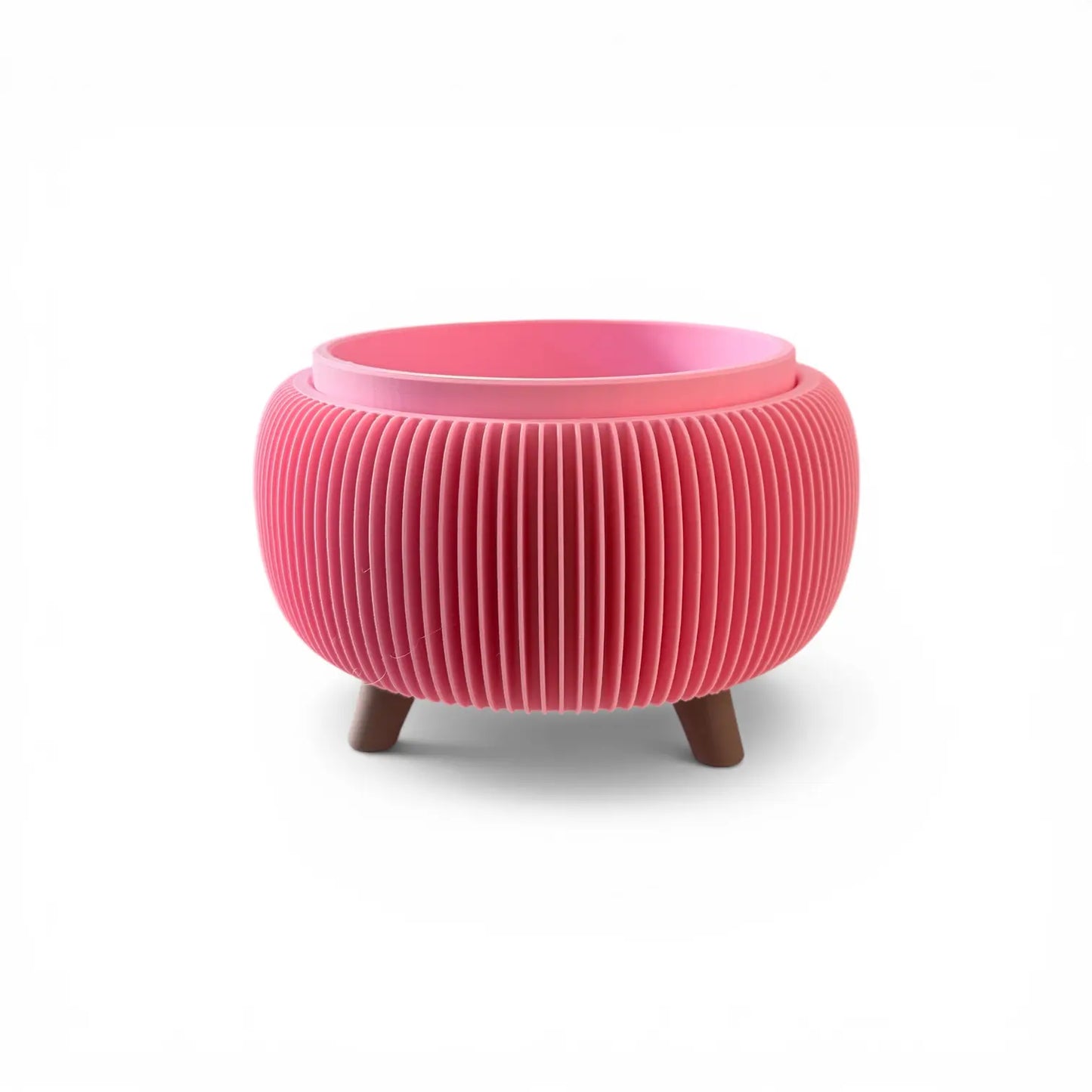 RETRO RIBBED LOW PLANTER SOFT PINK Millees