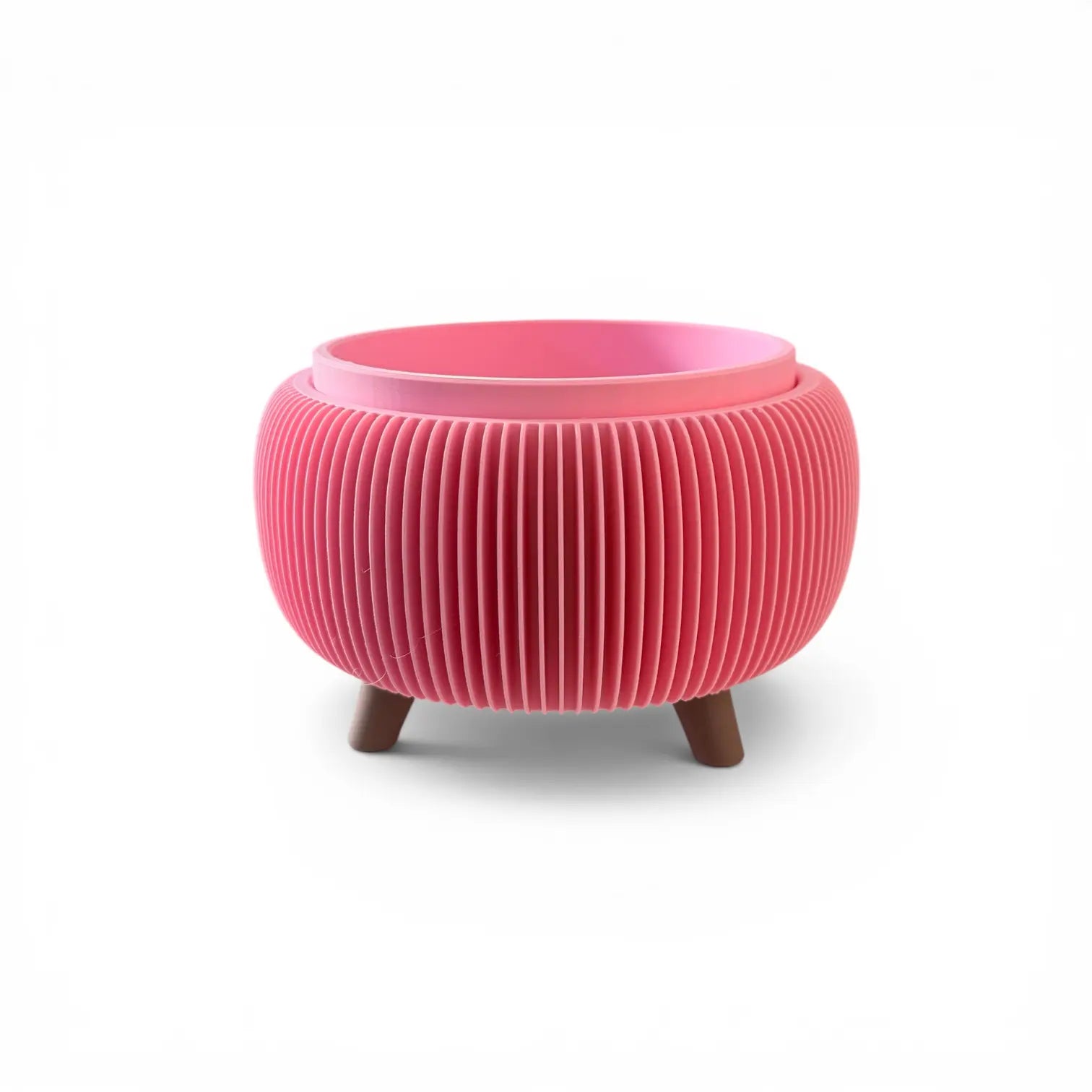 RETRO RIBBED LOW PLANTER SOFT PINK Millees