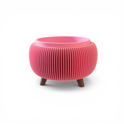 RETRO RIBBED LOW PLANTER SOFT PINK Millees