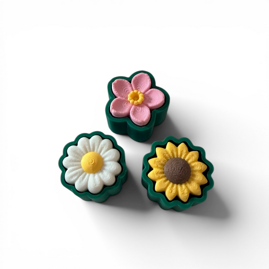 SPRING FLOWER CLICKER TRIO