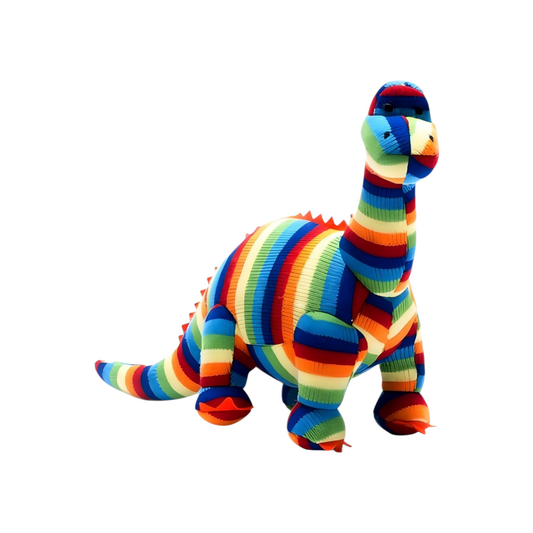 BRIGHT STRIPE KNITTED DIPLODOCUS