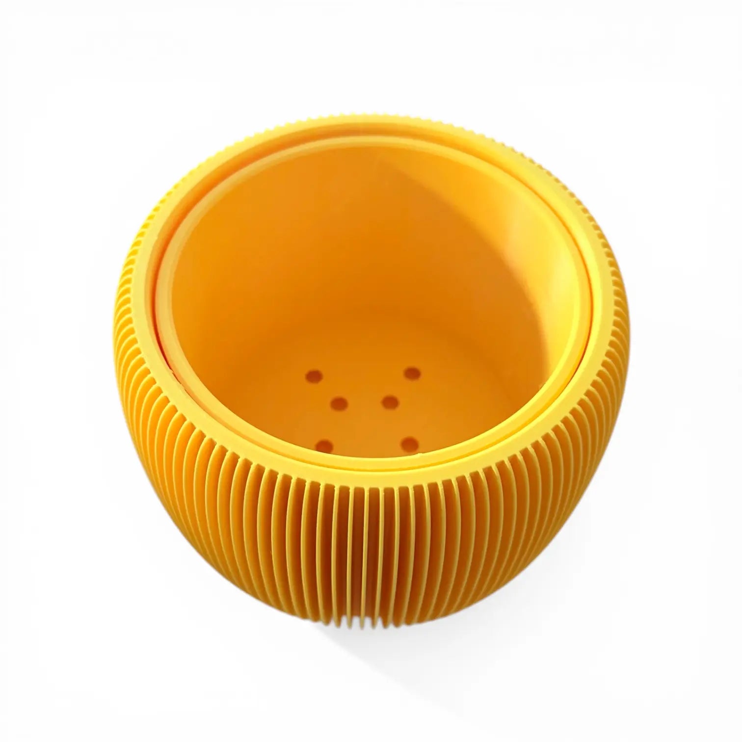 RETRO RIBBED OUTDOOR PLANTER YELLOW Millees