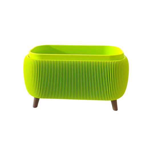 RETRO ROUNDED OBLONG PLANTER LIME